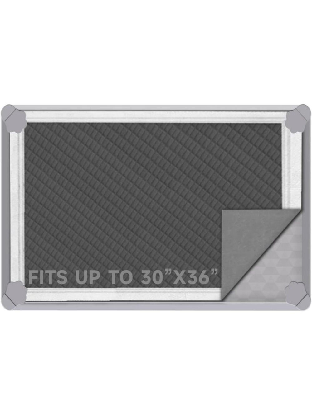 Large Silicone Dog Pee Pad Tray 30x36" | High Edge, Easy Clean, Spill-Free